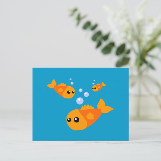 かわいい魚 ポストカード (スタンド正面)