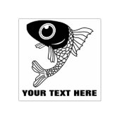 かわいい魚 ラバースタンプ (インプリント)