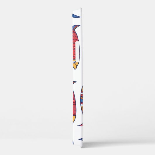 かわいい魚。子供の背景。シームレスなパターン。 Case-Mate iPhoneケース (裏面 / 右)