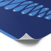 かわいい魚。子供の背景。シームレスパターン ポスター (角)