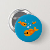 かわいい魚 缶バッジ (正面&裏面)