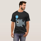 かわいい魚、野生生物 Tシャツ (正面フル)
