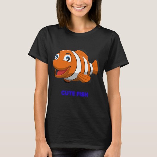 かわいい魚 #2 Tシャツ (正面)