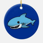 かわいい鮫 セラミックオーナメント (裏面)