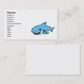 かわいい鮫 名刺 (正面/裏面)