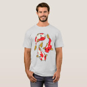 かわいい鯉のキャラクターデザイン Tシャツ (正面フル)
