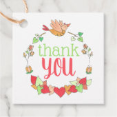 かわいい鳥ありがとう フェイバータグ (正面)