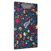 かわいい鳥および花模様 クリップボード (右)