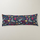 かわいい鳥および花模様 ボディピロー (裏面)