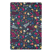 かわいい鳥および花模様 ミニクリップボード (裏面)