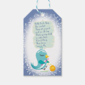 かわいい鳥かぎ針編みフックヤーンクリスマスラベル ギフトタグ (正面)