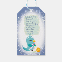 かわいい鳥かぎ針編みフックヤーンクリスマスラベル ギフトタグ