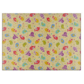 かわいい鳥が付いているベビーパターン カッティングボード (正面)