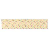 かわいい鳥が付いているベビーパターン ショートテーブルランナー (横)