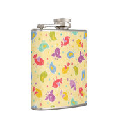 かわいい鳥が付いているベビーパターン フラスク (右)