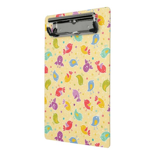 かわいい鳥が付いているベビーパターン ミニクリップボード (アングル2)