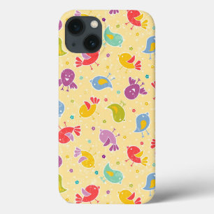 かわいい鳥が付いているベビーパターン iPhone 13ケース