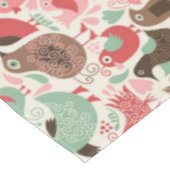 かわいい鳥が付いている背景 テーブルクロス (アングル)