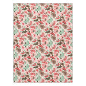 かわいい鳥が付いている背景 テーブルクロス (正面)