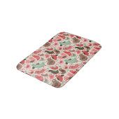 かわいい鳥が付いている背景 バスマット (アングル)