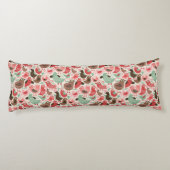 かわいい鳥が付いている背景 ボディピロー (裏面)