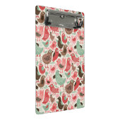 かわいい鳥が付いている背景 ミニクリップボード (アングル)