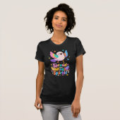 かわいい鳥が羽ばたくスパークルクオート Tシャツ (正面フル)