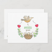 かわいい鳥たちに会いたい先生 ポストカード (正面/裏面)