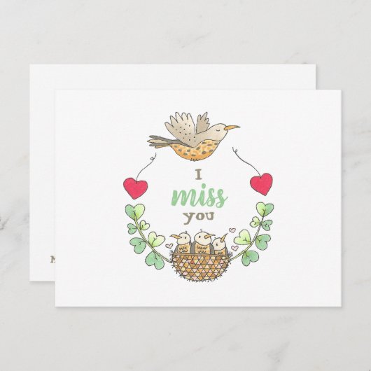 かわいい鳥たちに会いたい先生 ポストカード (正面/裏面)