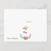 かわいい鳥たちに会いたい先生 ポストカード (裏面)