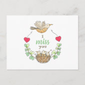 かわいい鳥たちに会いたい先生 ポストカード (正面)