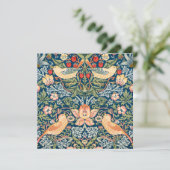 かわいい鳥たち、イチゴ泥棒 ヴィンテージアート 招待状 (スタンド正面)