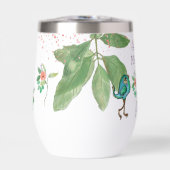 かわいい鳥たち、フローラ&タイポグラフィ (正面)