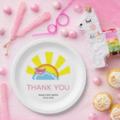 かわいい鳥と太陽の赤ちゃんシャワーありがとう ペーパープレート (パーティー)