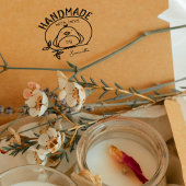 かわいい鳥と愛の手作り(名前をカスタムする) ラバースタンプ