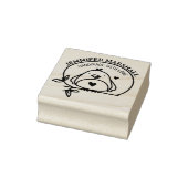 かわいい鳥と愛の手作り(名前をカスタムする) ラバースタンプ (スタンプ)