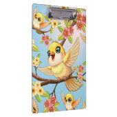 かわいい鳥と春の花 クリップボード (右)