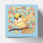 かわいい鳥と春の花 フェイバーボックス (上部)