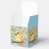 かわいい鳥と春の花 フェイバーボックス (オープン)