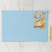 かわいい鳥と春の花 ペーパーパッド (インサイチュ)