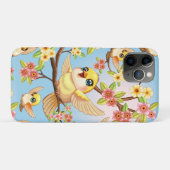 かわいい鳥と春の花 Case-Mate iPhoneケース (裏面(横))