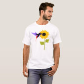かわいい鳥と花Tシャツデザイン Tシャツ (正面フル)
