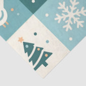かわいい鳥と雪の結晶のクリスマスウインターデコパージュ 薄葉紙 (詳細)