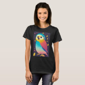 かわいい鳥のアート Tシャツ (正面フル)