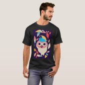 かわいい鳥のアート Tシャツ (正面フル)