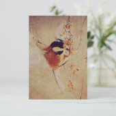 かわいい鳥のウェディング・セーブ・ザ・デート (スタンド正面)