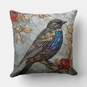 かわいい鳥のオーナメント クッション (裏面)