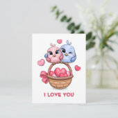 かわいい鳥のカップル シーズンカード (スタンド正面)