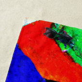 かわいい鳥のカップル。買今 ビーチタオル (インサイチュ)