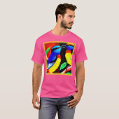 かわいい鳥のカップル。買今 Tシャツ (正面フル)